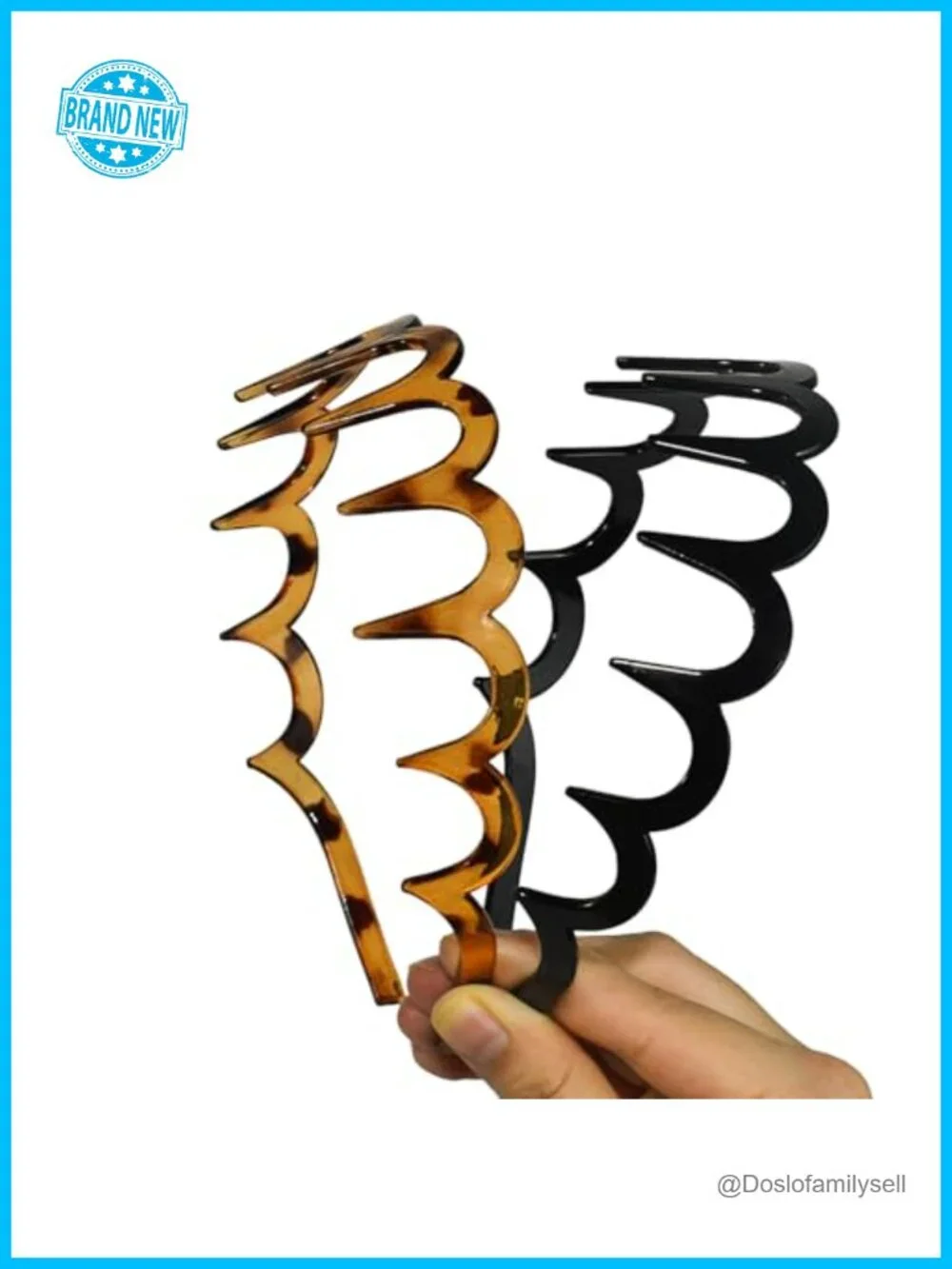 U-Shaped Zigzag Headband, Non-Slip Teeth Hair Accessory, Reversible Lifting
